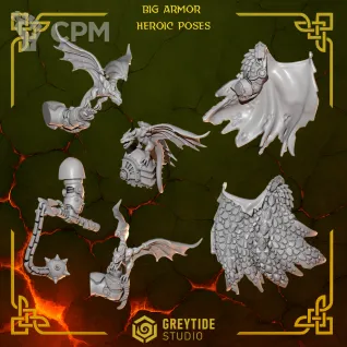 Описание картинки Salamander Terminator Heroic Poses X5 AW2 от Dr. Printicus по цене 650руб | Свободный Рынок Миниатюр - СРМ