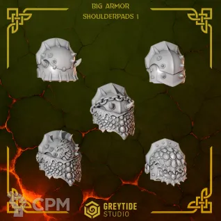 Описание картинки Salamander Terminators Shoulderpad A от Dr. Printicus по цене 330руб | Свободный Рынок Миниатюр - СРМ