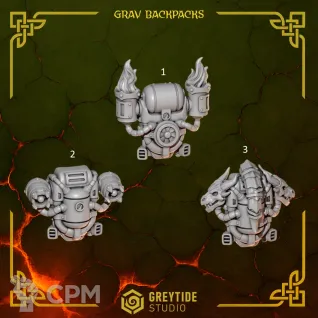 Описание картинки Salamander Gravis Backpacks X1 от Dr. Printicus по цене 90руб | Свободный Рынок Миниатюр - СРМ