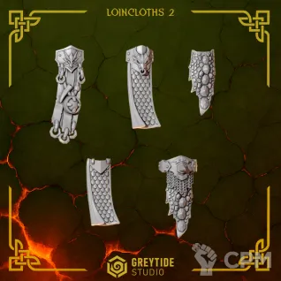Описание картинки Salamander's Loincloths B от Dr. Printicus по цене 150руб | Свободный Рынок Миниатюр - СРМ