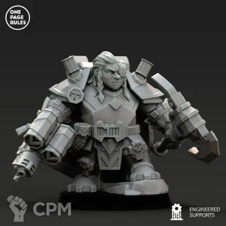 Описание картинки Dwarf Guild - Champion OPR/Kahl от Laboratory of Chaos по цене 250руб | Свободный Рынок Миниатюр - СРМ