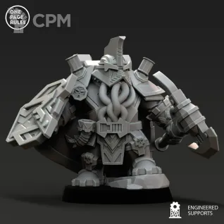 Описание картинки Dwarf Guild - Champion OPR/Kahl от Laboratory of Chaos по цене 250руб | Свободный Рынок Миниатюр - СРМ