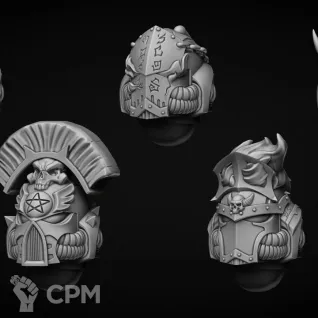 Описание картинки Helmet model “MENDAX” type Exorcist от LDBits по цене 455руб | Свободный Рынок Миниатюр - СРМ