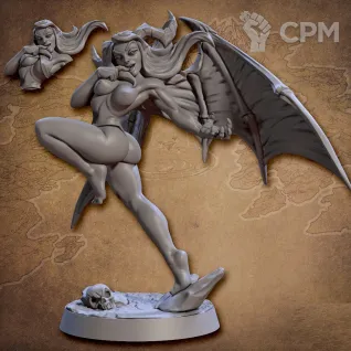 Описание картинки Fantasy Pin-up. Сукуба от Подземный человек по цене 320руб | Свободный Рынок Миниатюр - СРМ