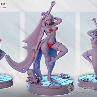 Описание картинки Ayame Blade Dancer от PocketSized Prints по цене 250руб | Свободный Рынок Миниатюр - СРМ