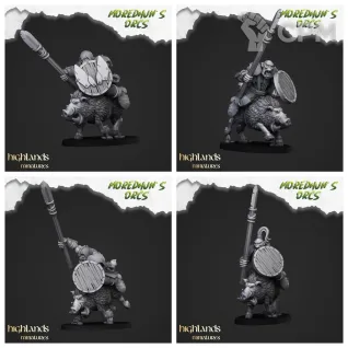 Описание картинки Mounted Orcs with spears от 3DPrintClub по цене 420руб | Свободный Рынок Миниатюр - СРМ