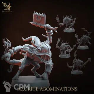 Описание картинки AZURITE ABOMINATIONS от Manufactorum76 по цене 900руб | Свободный Рынок Миниатюр - СРМ