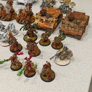 Описание картинки Армия Death Guard от RavenGer по цене 17 000руб | Свободный Рынок Миниатюр - СРМ