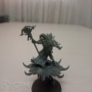Описание картинки Tzaangor Shaman от Aks46 по цене 1 700руб | Свободный Рынок Миниатюр - СРМ