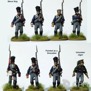 Описание картинки Napoleonic Prussian Line Infantry 1813-1815 от Base 28 по цене 3 144руб | Свободный Рынок Миниатюр - СРМ