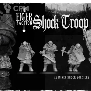 Описание картинки Shock Troopers x5 от PocketSized Prints по цене 850руб | Свободный Рынок Миниатюр - СРМ