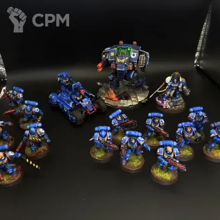 Описание картинки Ultramarines. Небольшая группа от WarBoss  по цене 100руб | Свободный Рынок Миниатюр - СРМ