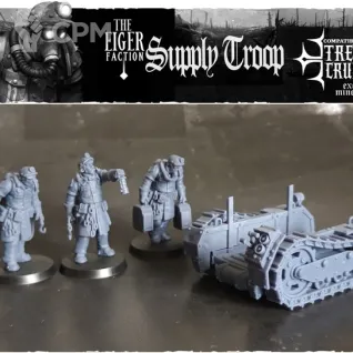 Описание картинки The Supply troops от PocketSized Prints по цене 900руб | Свободный Рынок Миниатюр - СРМ