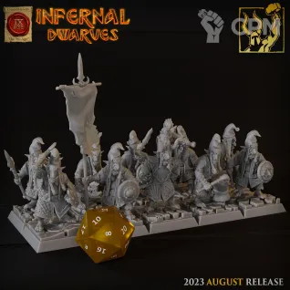 Описание картинки Chaos Dwarfs Hobgoblin Squad от Barduck Miniatures по цене 1 578руб | Свободный Рынок Миниатюр - СРМ