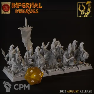 Описание картинки Chaos Dwarfs Hobgoblin Squad от Barduck Miniatures по цене 1 578руб | Свободный Рынок Миниатюр - СРМ