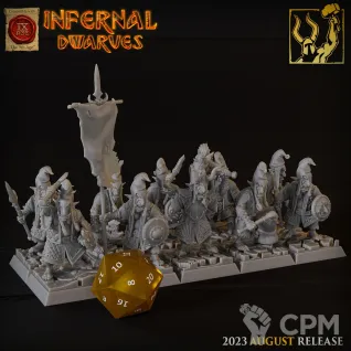 Описание картинки Chaos Dwarfs Hobgoblin Squad от Barduck Miniatures по цене 1 578руб | Свободный Рынок Миниатюр - СРМ