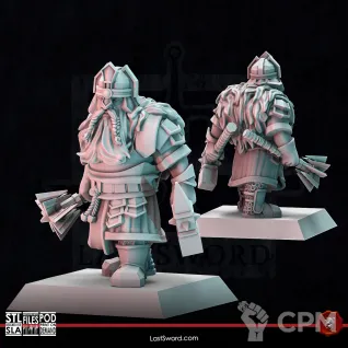 Описание картинки Dwarves Bardik от Recruiter по цене 400руб | Свободный Рынок Миниатюр - СРМ