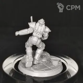 Описание картинки T-51 с Шишкебабом от Dwarf Pirate Foundry по цене 300руб | Свободный Рынок Миниатюр - СРМ