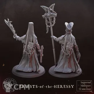 Описание картинки Priests_of_Heressy от Manufactorum76 по цене 200руб | Свободный Рынок Миниатюр - СРМ