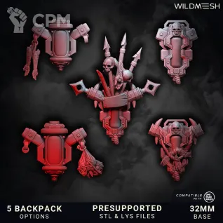 Описание картинки Chaos Wrath - Bestiarii Multipart Squad от PocketSized Prints по цене 850руб | Свободный Рынок Миниатюр - СРМ