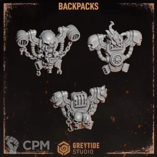 Описание картинки Backpacks Legion of the Damned (Cursed company 2) от Dr. Printicus по цене 150руб | Свободный Рынок Миниатюр - СРМ