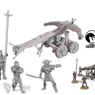 Описание картинки Uruk-hai Siege Assault Ballista от Studio Cockatoo по цене 800руб | Свободный Рынок Миниатюр - СРМ