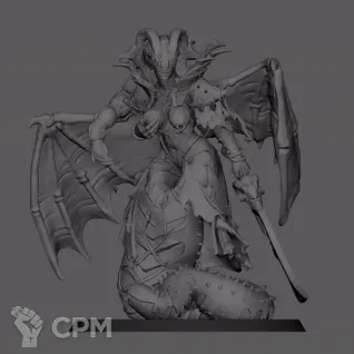 Описание картинки Daemon Prince of Slaanesh Proxy (Princess of Pleasures) от HoujouSatoko по цене 1 000руб | Свободный Рынок Миниатюр - СРМ