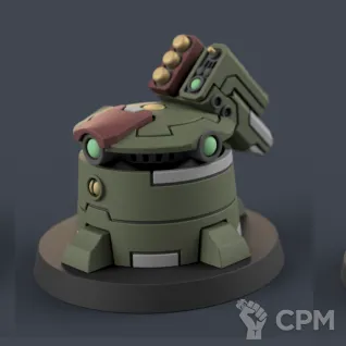 Описание картинки Tau Fare Warriors Turret [Alternative, New] от Tridax Forge по цене 250руб | Свободный Рынок Миниатюр - СРМ