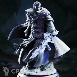 Описание картинки Conjuration Sorcerer - Bartholomew от PocketSized Prints по цене 300руб | Свободный Рынок Миниатюр - СРМ
