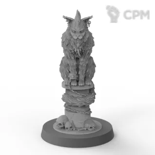 Описание картинки МОРОК: миниатюры Кощей Бессмертный и Кот Баюн от MinisMaker по цене 1 200руб | Свободный Рынок Миниатюр - СРМ