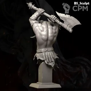 Описание картинки Beastman (Bust) от Naggaroth Night по цене 2 000руб | Свободный Рынок Миниатюр - СРМ