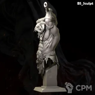 Описание картинки Beastman (Bust) от Naggaroth Night по цене 2 000руб | Свободный Рынок Миниатюр - СРМ