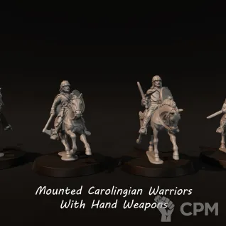 Описание картинки Mounted Carolingians от Manufactorum76 по цене 2 000руб | Свободный Рынок Миниатюр - СРМ