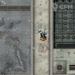 Описание картинки Игровое поле Ruined streets (6/10mm) bd0026 60"х44" от WargamePrint по цене 2 450руб | Свободный Рынок Миниатюр - СРМ