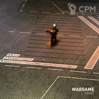 Описание картинки Игровое поле Neoncity bd009 60"х44" от WargamePrint по цене 2 450руб | Свободный Рынок Миниатюр - СРМ