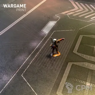 Описание картинки Игровое поле Neoncity bd009 60"х44" от WargamePrint по цене 2 450руб | Свободный Рынок Миниатюр - СРМ