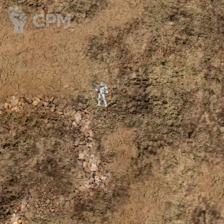 Описание картинки Игровое поле Dry riverbed bd019 60"х44" от WargamePrint по цене 2 450руб | Свободный Рынок Миниатюр - СРМ