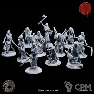Описание картинки The Undead - Unit V - The Bone Reapers от Мастерская террейна по цене 1 190руб | Свободный Рынок Миниатюр - СРМ