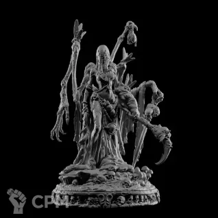 Описание картинки Zuzana - The Rotten Reaper of Dead Swamps от Мастерская террейна по цене 600руб | Свободный Рынок Миниатюр - СРМ