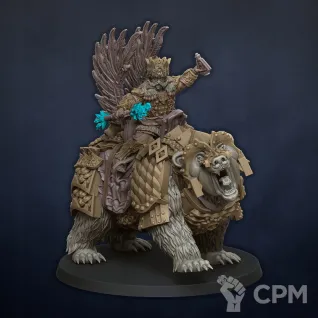 Описание картинки Kozma Ice Czar on bear от 3Д-Печка по цене 599руб | Свободный Рынок Миниатюр - СРМ
