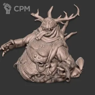 Описание картинки Beast of Nurgle от 3Д печать миниатюр по цене 947руб | Свободный Рынок Миниатюр - СРМ