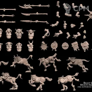 Описание картинки Beast Centaurs multi-part regiment от Бруталити по цене 2 900руб | Свободный Рынок Миниатюр - СРМ