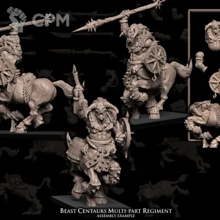 Описание картинки Beast Centaurs multi-part regiment от Бруталити по цене 2 900руб | Свободный Рынок Миниатюр - СРМ