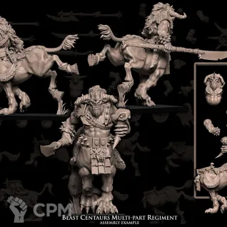 Описание картинки Beast Centaurs multi-part regiment от Бруталити по цене 2 900руб | Свободный Рынок Миниатюр - СРМ