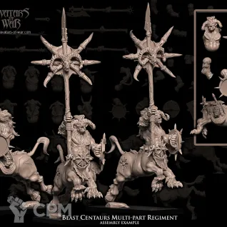 Описание картинки Beast Centaurs multi-part regiment от Бруталити по цене 2 900руб | Свободный Рынок Миниатюр - СРМ