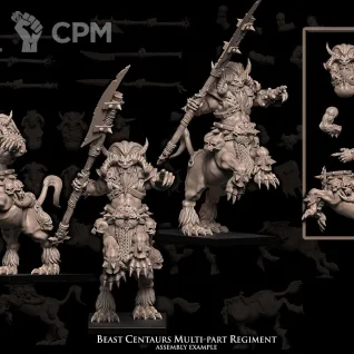 Описание картинки Beast Centaurs multi-part regiment от Бруталити по цене 2 900руб | Свободный Рынок Миниатюр - СРМ