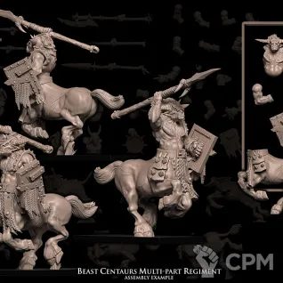 Описание картинки Beast Centaurs multi-part regiment от Бруталити по цене 2 900руб | Свободный Рынок Миниатюр - СРМ