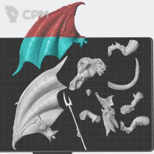 Описание картинки Beastmaster Mount on Manticore 6th Edition от White Rhino по цене 699руб | Свободный Рынок Миниатюр - СРМ