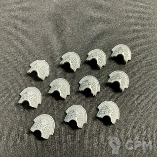 Описание картинки Deathwatch Shoulder Pads от Барахолка Баллиоза по цене 60руб | Свободный Рынок Миниатюр - СРМ