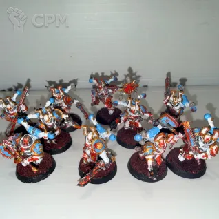 Описание картинки Khorne Berzerkers x10 от fuseddisplay по цене 1 000руб | Свободный Рынок Миниатюр - СРМ